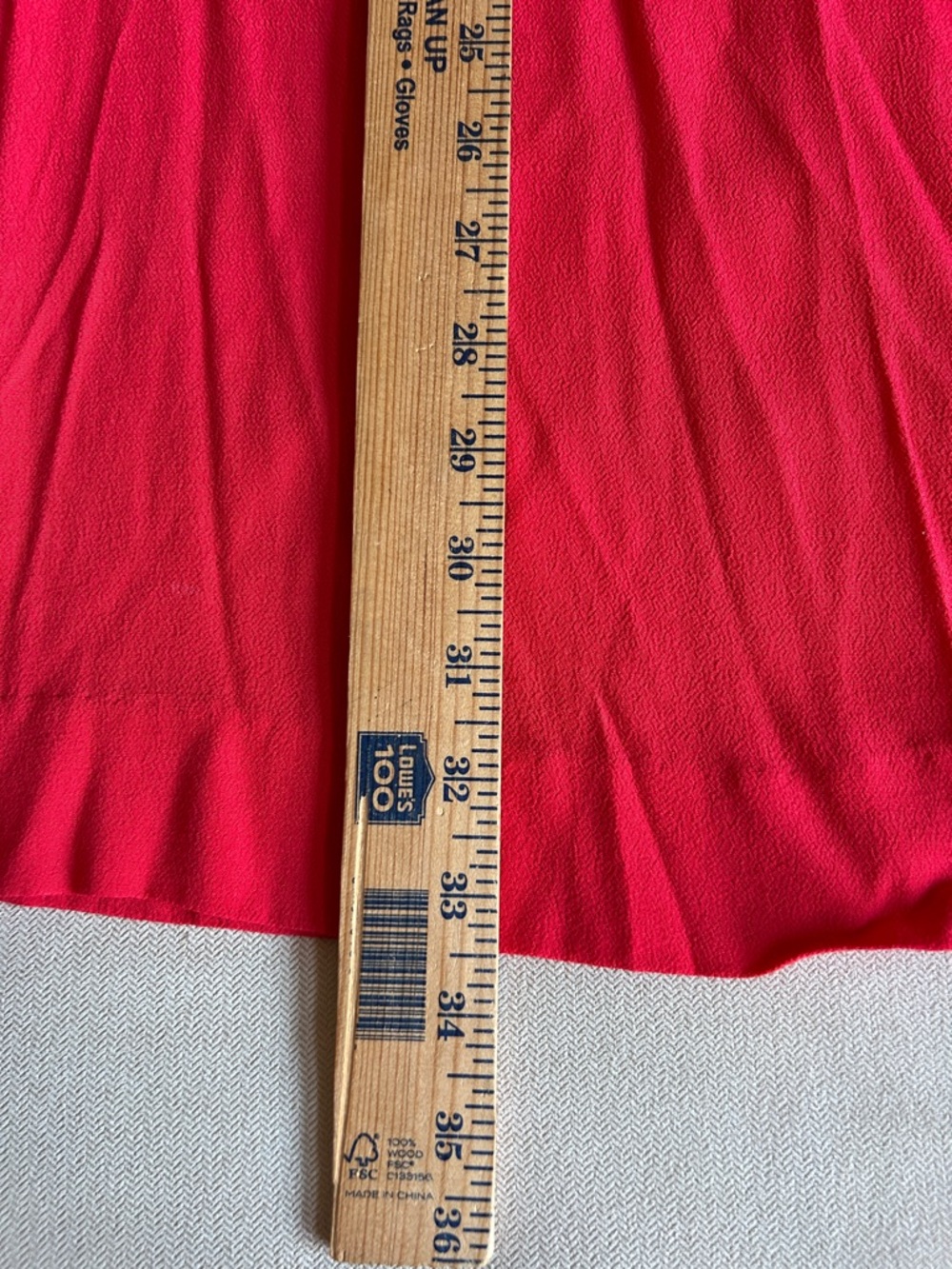 NWOT Madewell Red Lace-Up Flutter Sleeve Mini Dress lightweight Women’s Size S - Picture 7 of 7